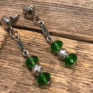 One of a Kind Green Earrings